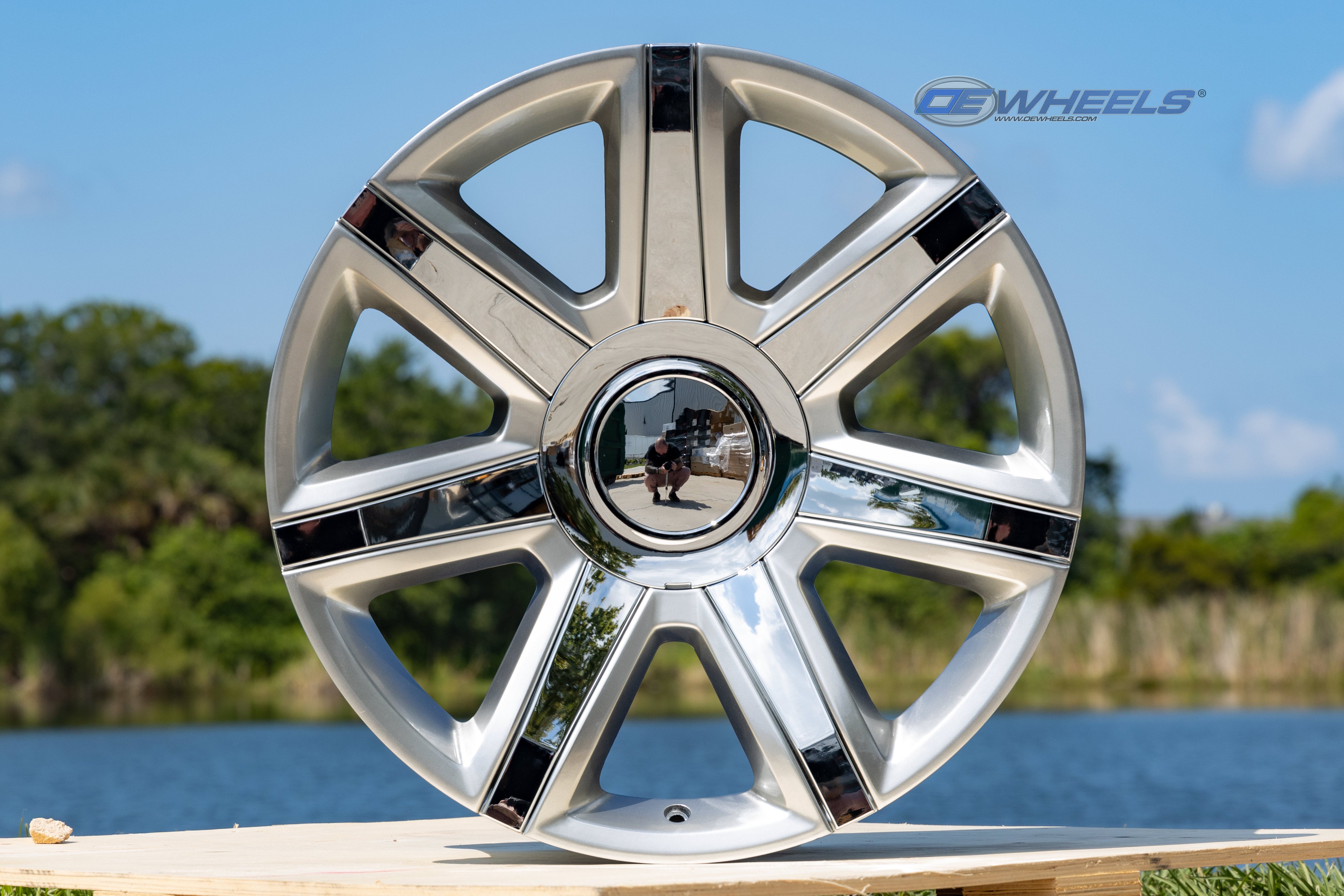 OE Wheels CA87-22090-6550-31HS-ic 22" Replica fits Cadillac Escalade 22x9 Hyper