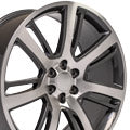 OE Wheels CA88-22090-6550-31MG 22" Replica fits Cadillac Escalade 22x9 Machined