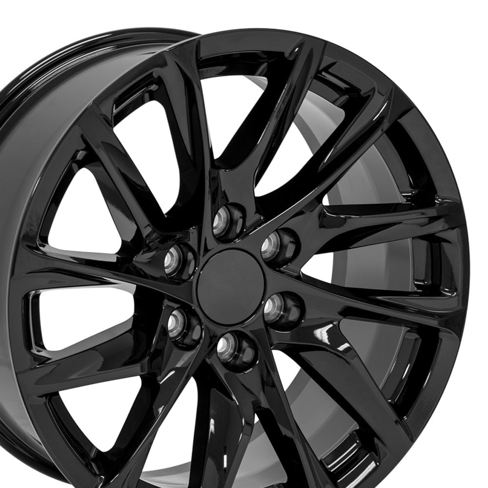 OE Wheels CA90-20090-6550-28B 20" Replica fits Cadillac Escalade Gloss Black