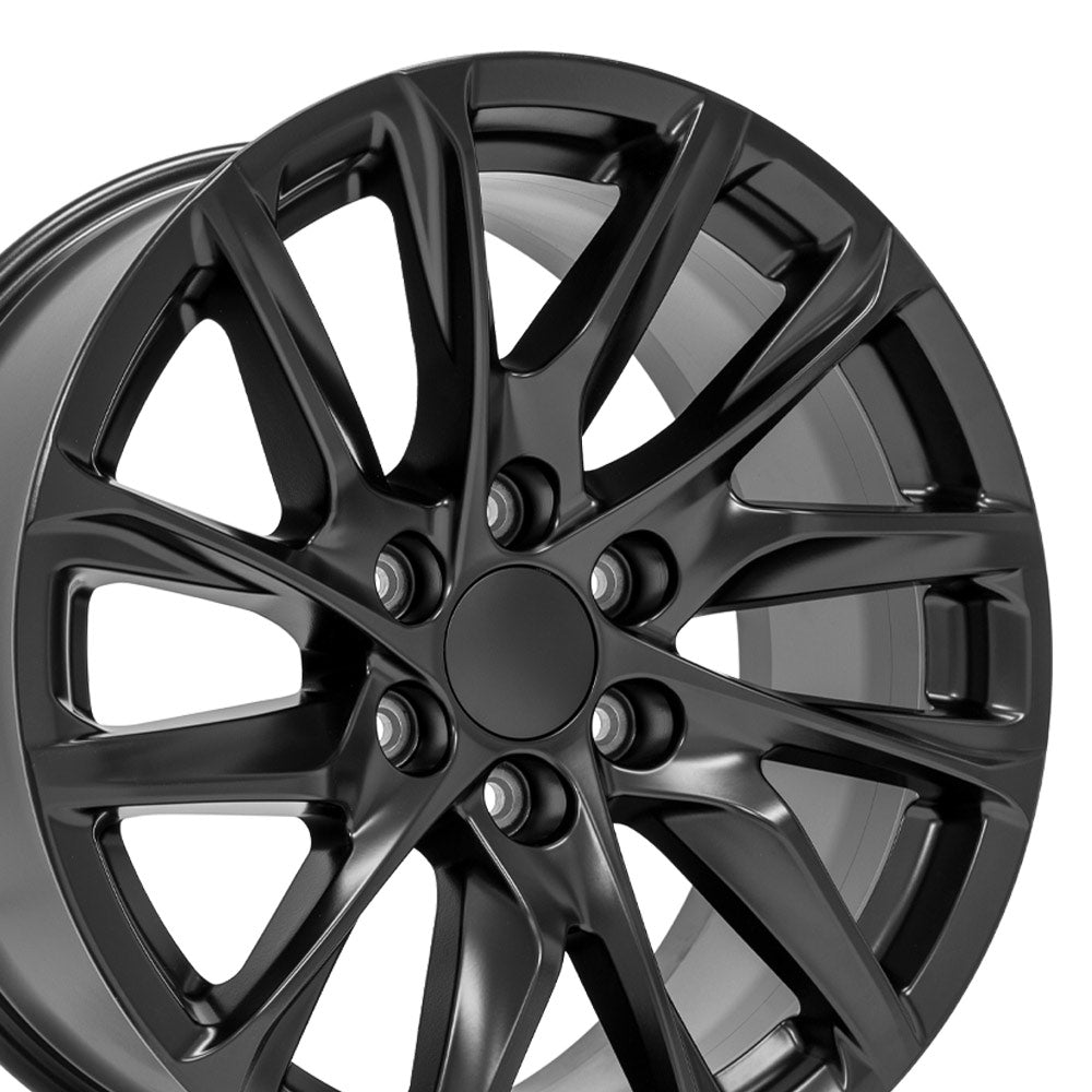 OE Wheels CA90-20090-6550-28B1 20" Replica fits Cadillac Escalade - Satin Black
