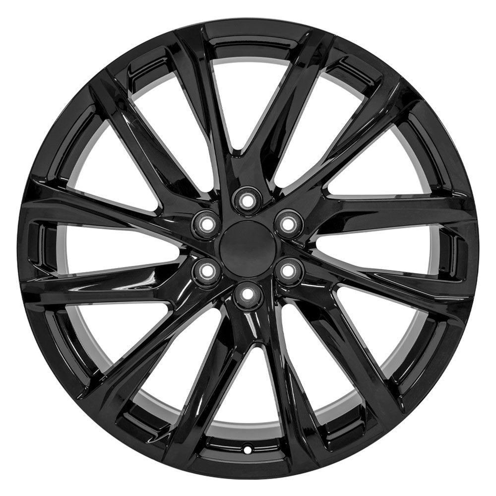 OE Wheels CA90-24100-6550-28B 24" Replica fits Cadillac Escalade Gloss Black