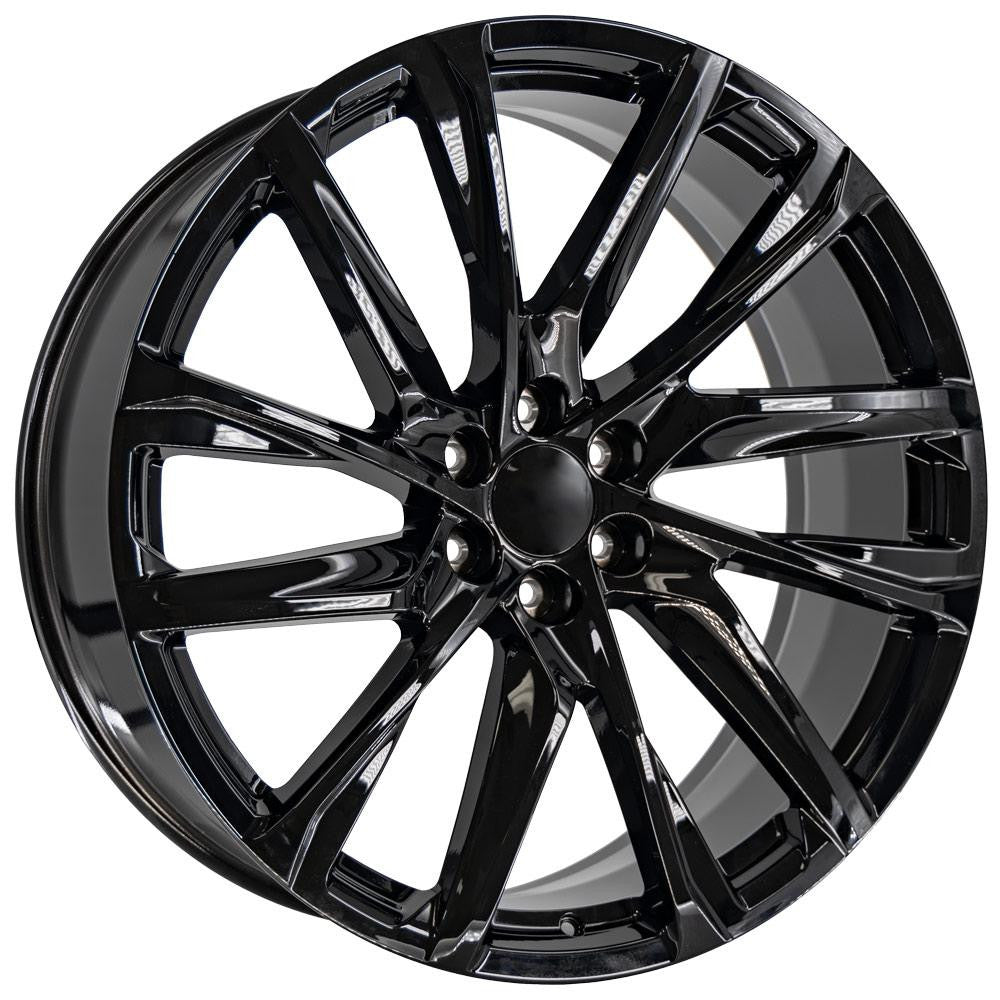 OE Wheels CA90-26100-6550-28B 26" Replica fits Cadillac Escalade - Black 26x10