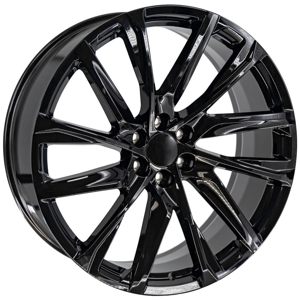 OE Wheels CA90-26100-6550-28B 26" Replica fits Cadillac Escalade - Black 26x10