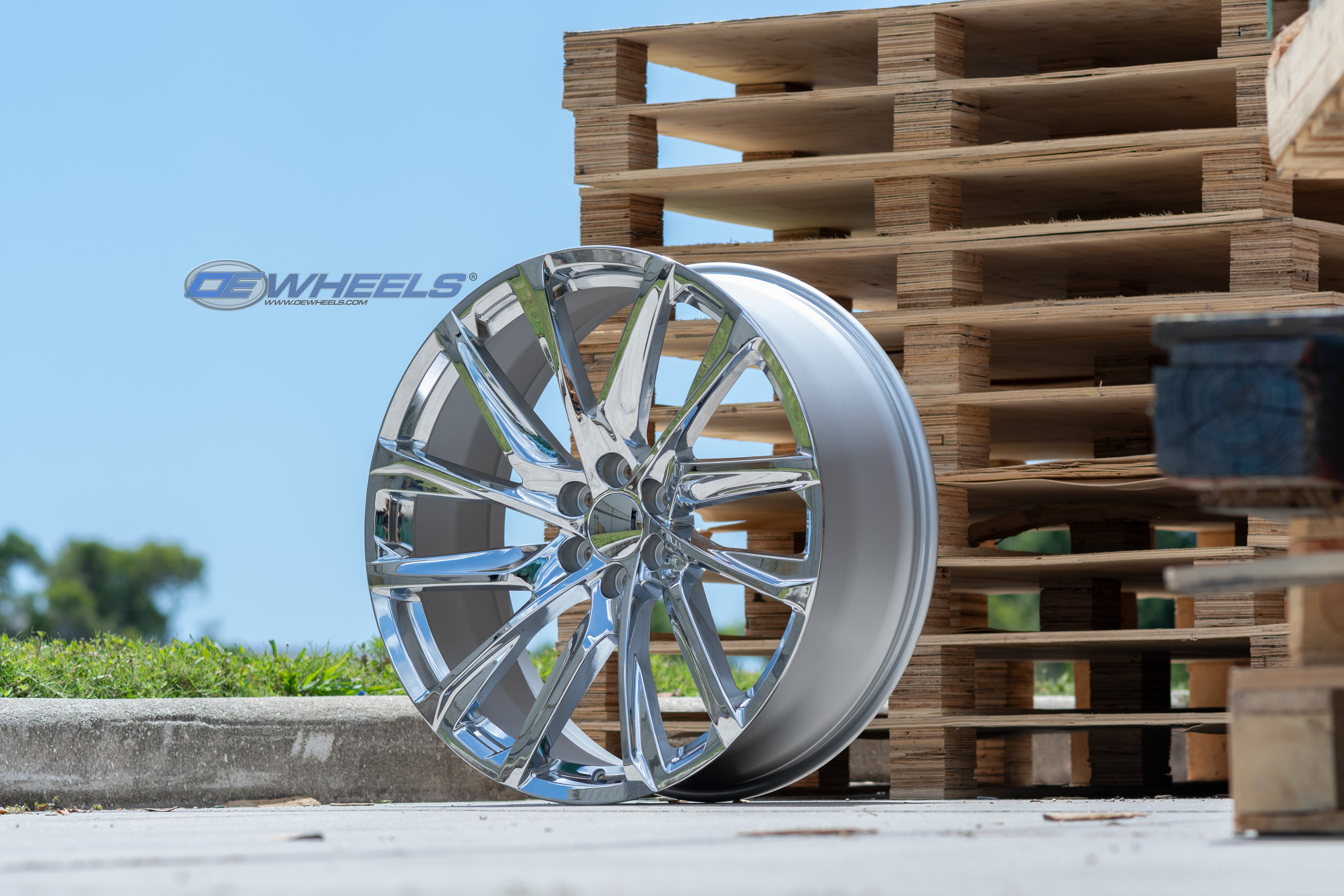 OE Wheels CA90-26100-6550-28C 26" Replica fits Cadillac Escalade - Chrome 26x10
