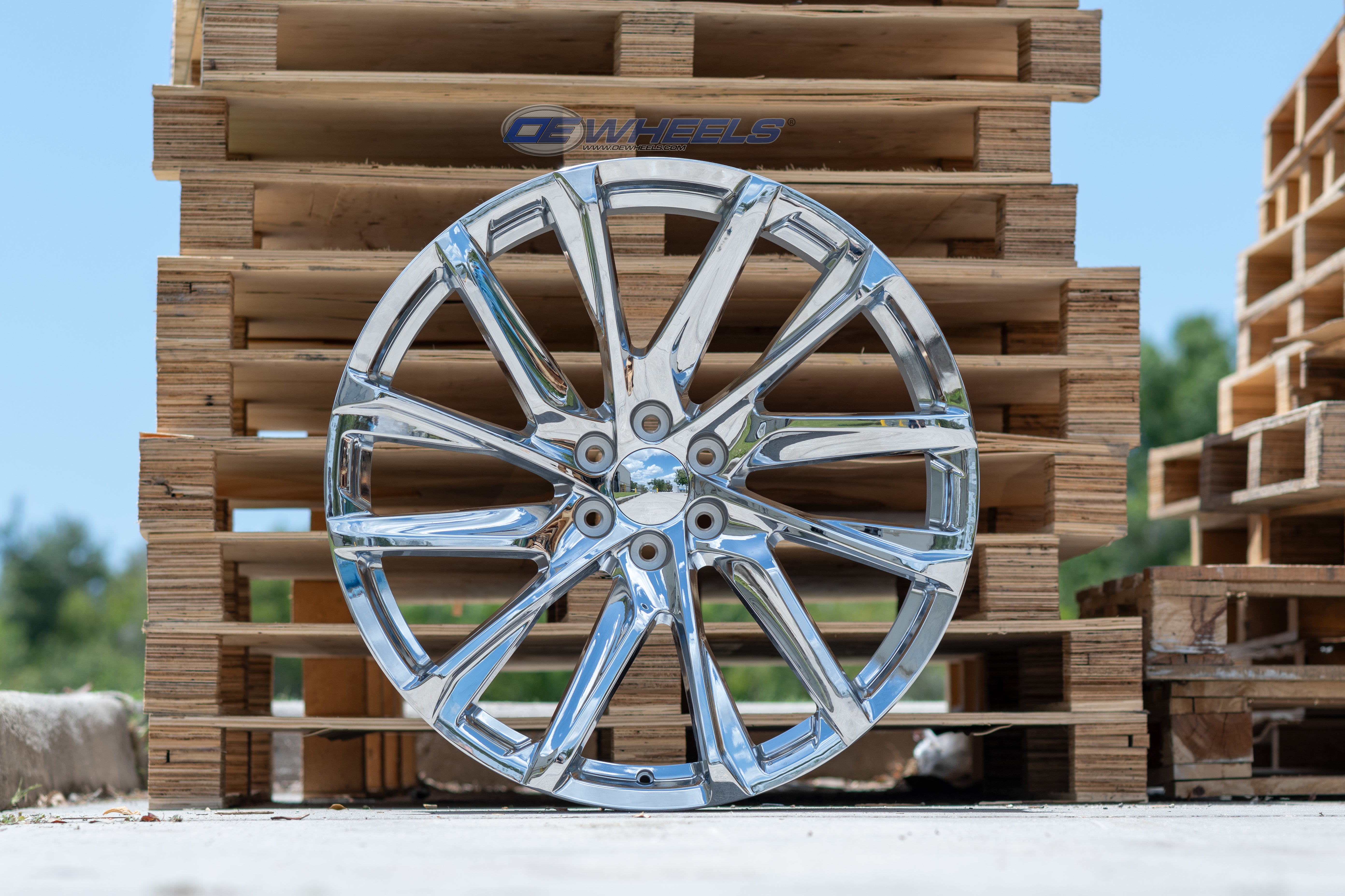 OE Wheels CA90-26100-6550-28C 26" Replica fits Cadillac Escalade - Chrome 26x10