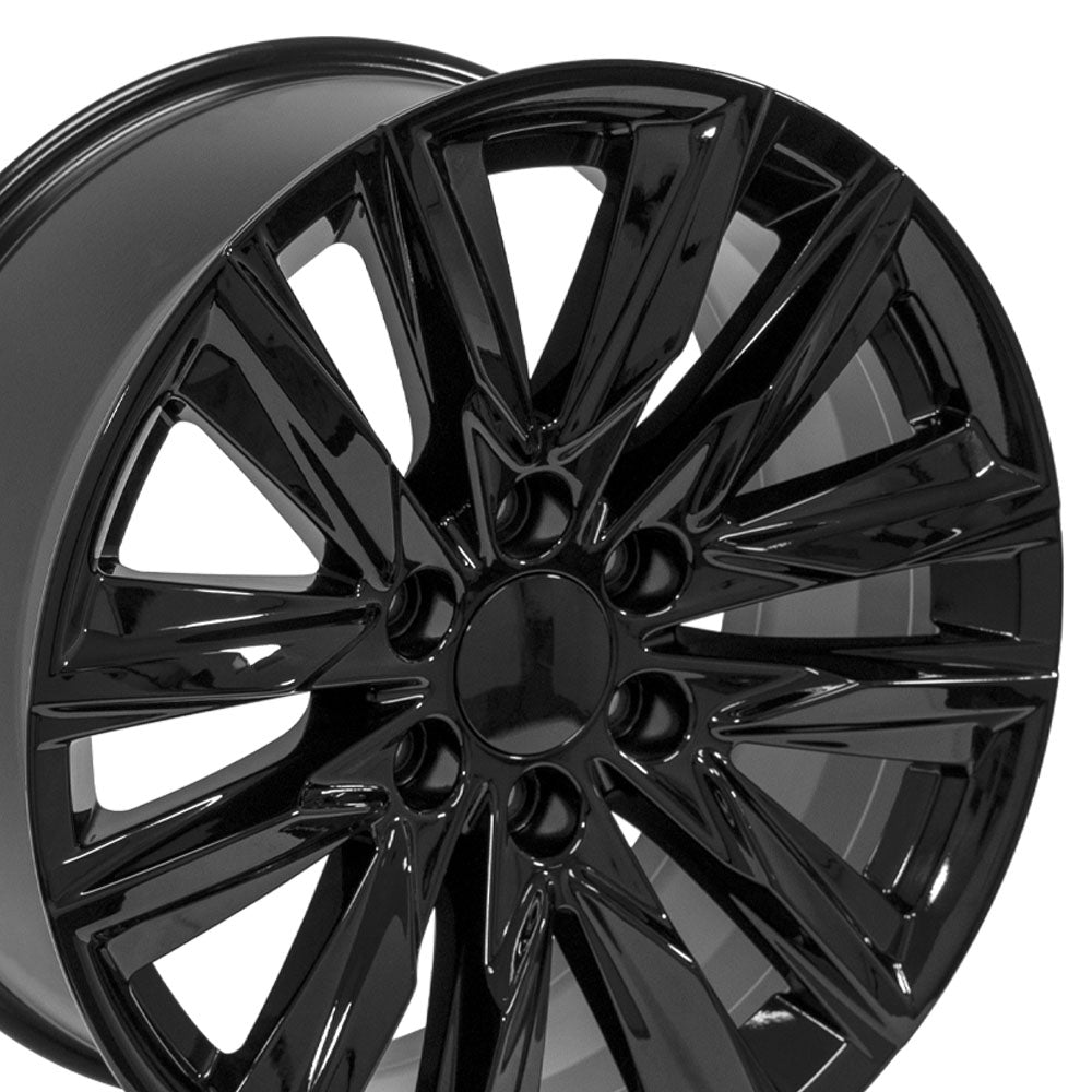 OE Wheels CA91-20090-6550-28B 20" Replica fits Cadillac Escalade Gloss Black