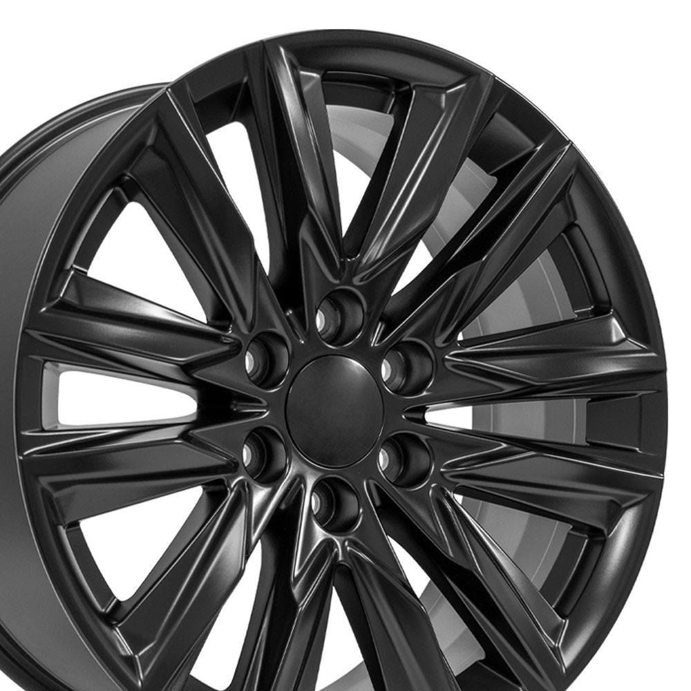 OE Wheels CA91-20090-6550-28B1 20" Replica fits Cadillac Escalade - Satin Black