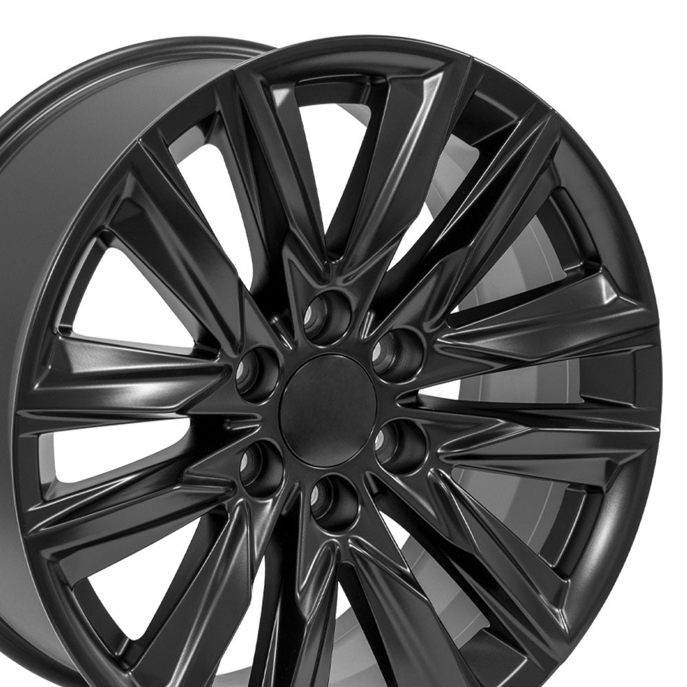 OE Wheels CA91-20090-6550-28B1 20" Replica fits Cadillac Escalade - Satin Black