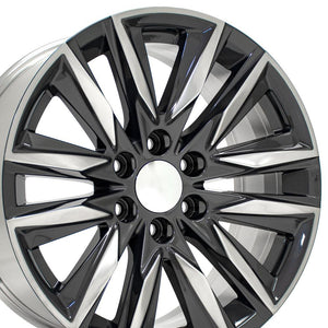 OE Wheels CA91-20090-6550-28PG 20" Replica fits Cadillac Escalade Gunmetal