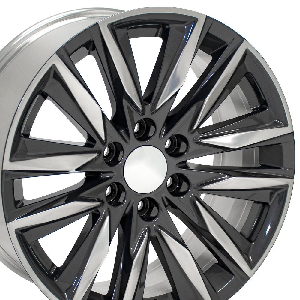 OE Wheels CA91-20090-6550-28PG 20" Replica fits Cadillac Escalade Gunmetal