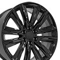 OE Wheels CA91-22090-6550-28B 22" Replica fits Cadillac Escalade Gloss Black