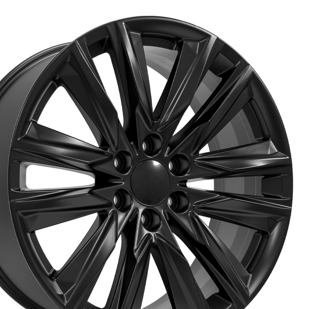 OE Wheels CA91-22090-6550-28B 22" Replica fits Cadillac Escalade Gloss Black