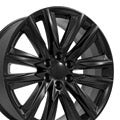 OE Wheels CA91-22090-6550-28B 22" Replica fits Cadillac Escalade Gloss Black