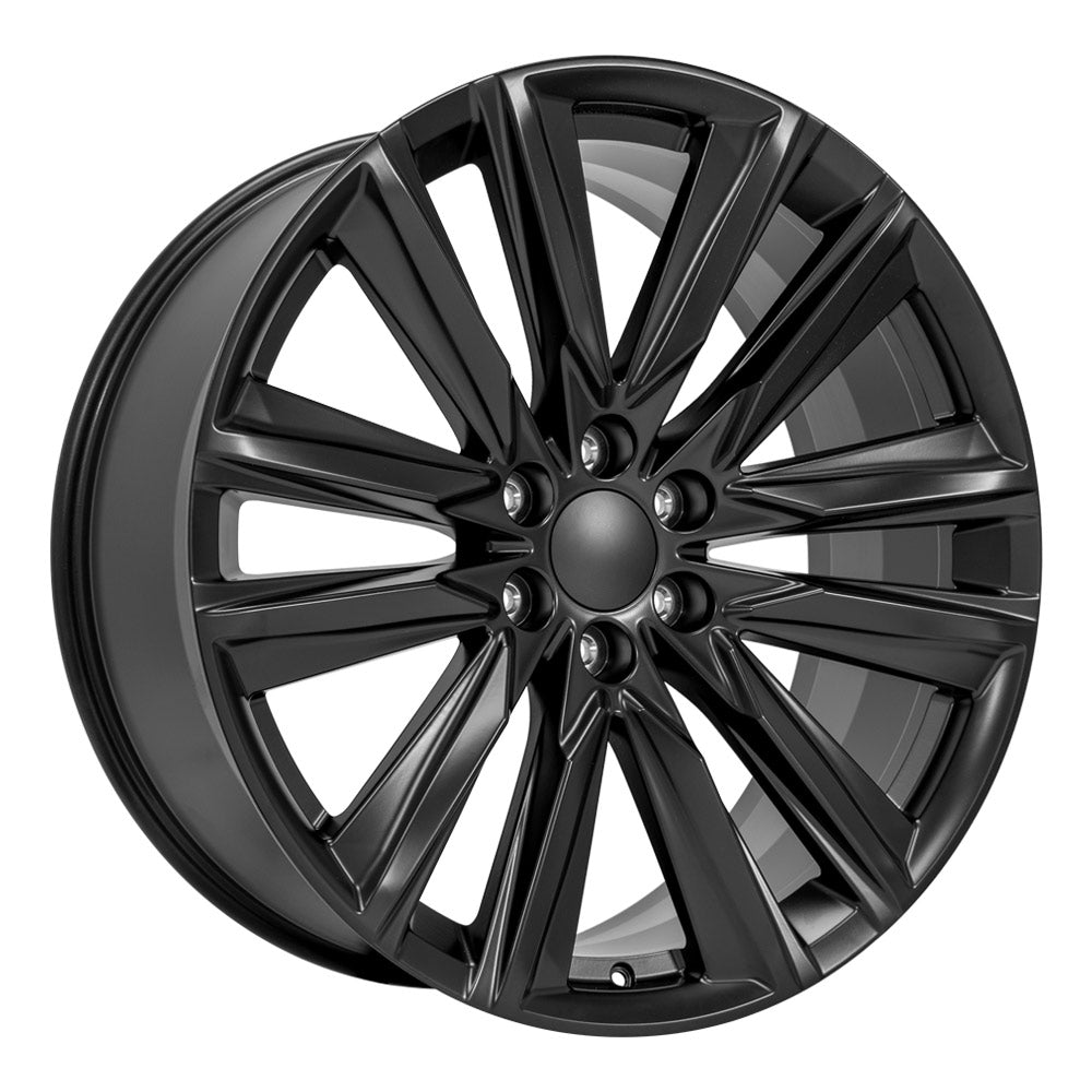 OE Wheels CA91-24100-6550-28B1 24" Replica fits Cadillac Escalade - Satin Black