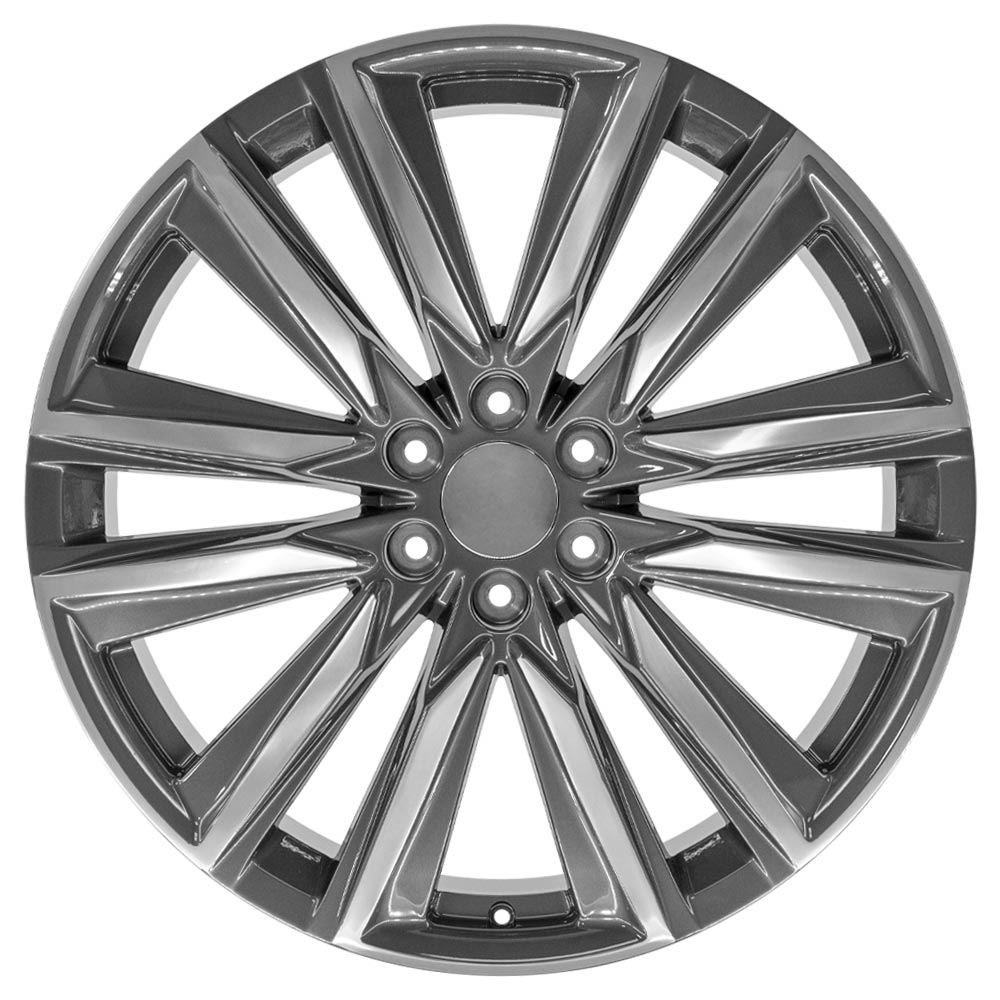 OE Wheels CA91-24100-6550-28PG 24" Replica fits Cadillac Escalade Gunmetal