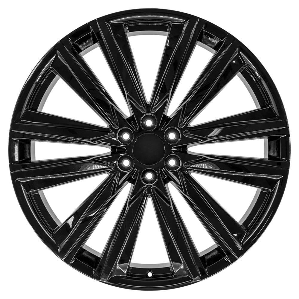 OE Wheels CA91-26100-6550-28B 26" Replica fits Cadillac Escalade - Black 26x10