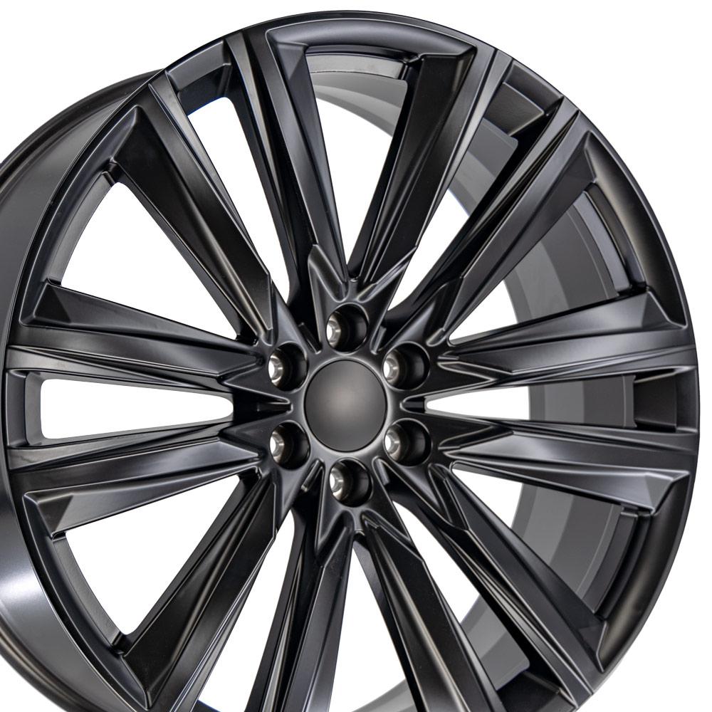 OE Wheels CA91-26100-6550-28B 26" Replica fits Cadillac Escalade - Black 26x10