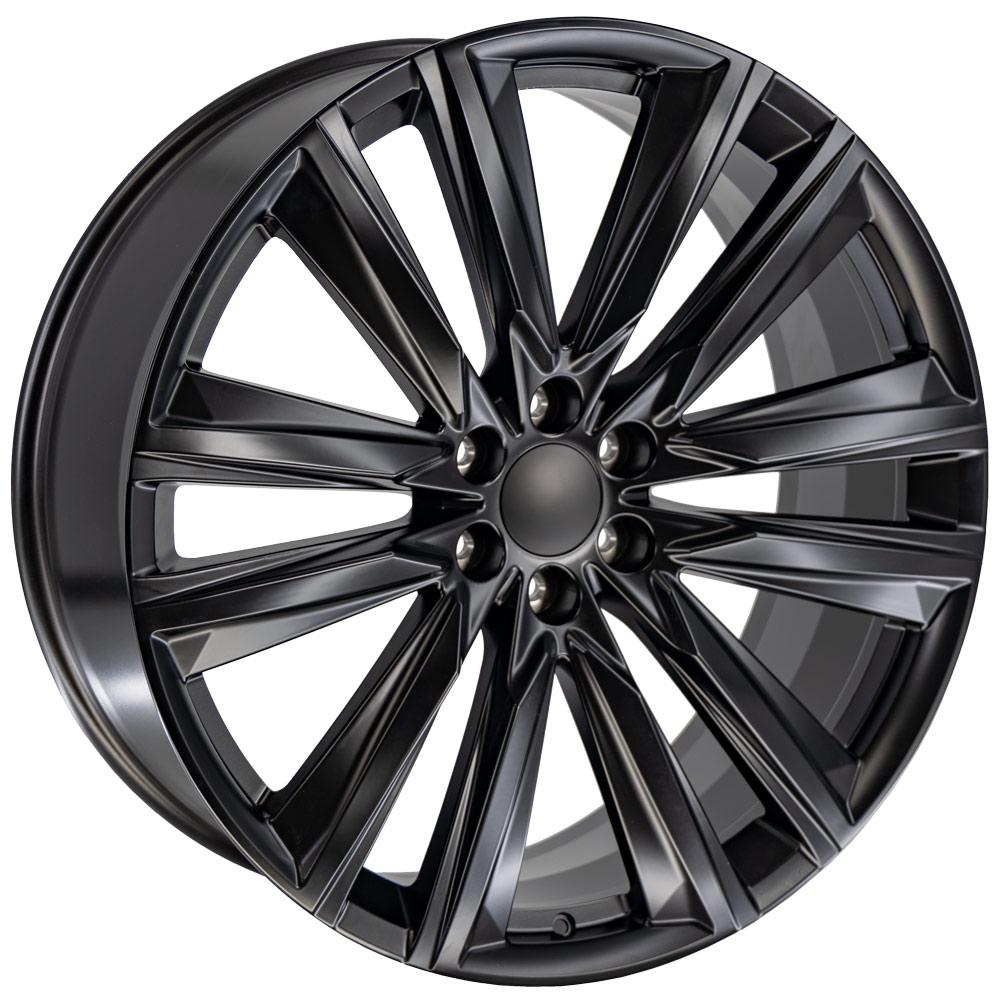OE Wheels CA91-26100-6550-28B 26" Replica fits Cadillac Escalade - Black 26x10