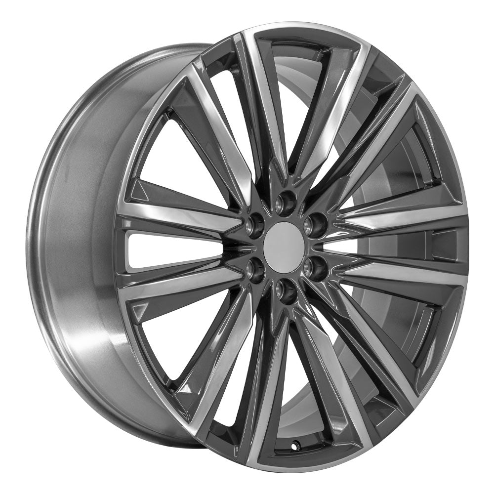 OE Wheels CA91-26100-6550-28PG 26" Replica fits Cadillac Escalade Gunmetal