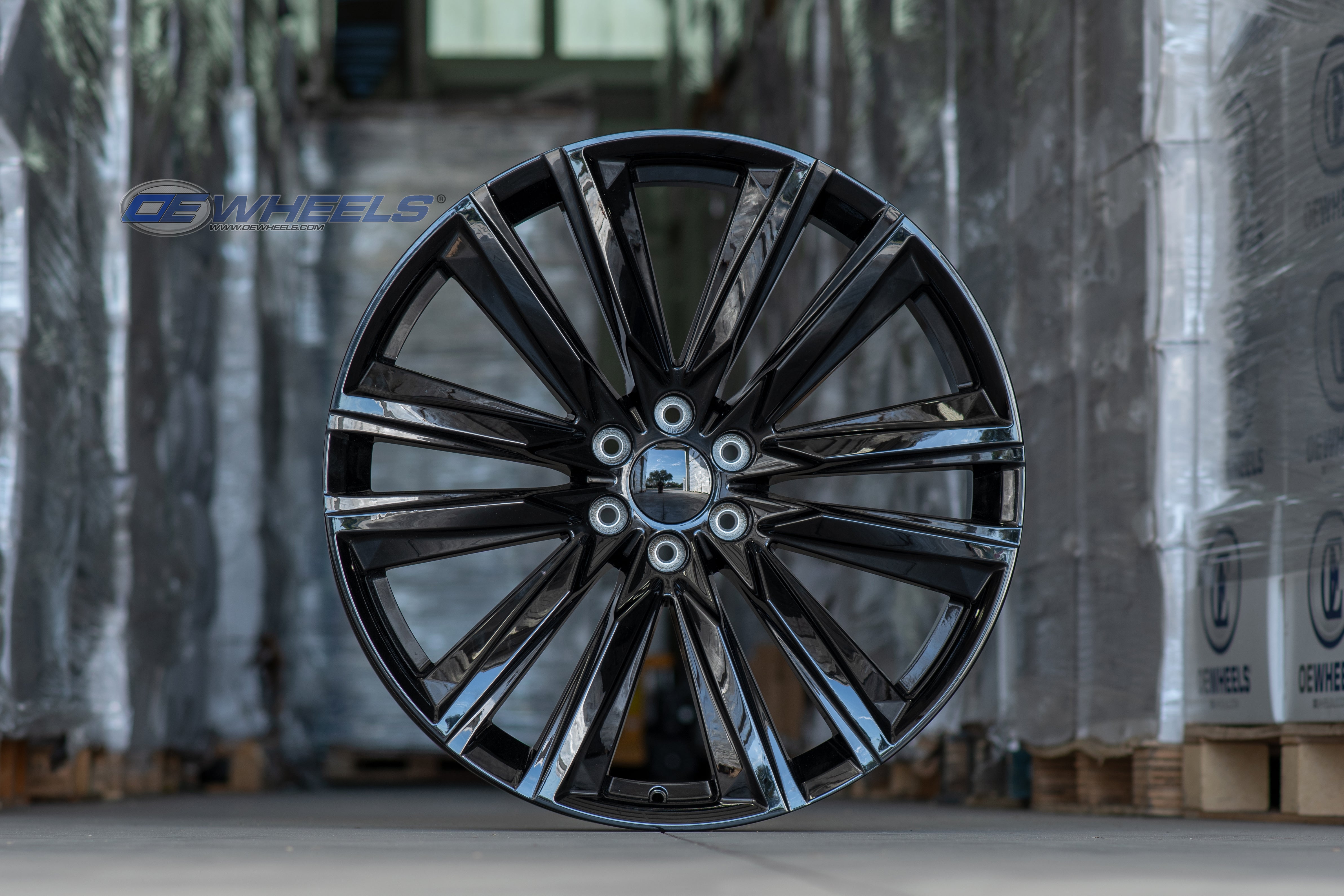 OE Wheels CA91-26100-6550-28B 26" Replica fits Cadillac Escalade - Black 26x10