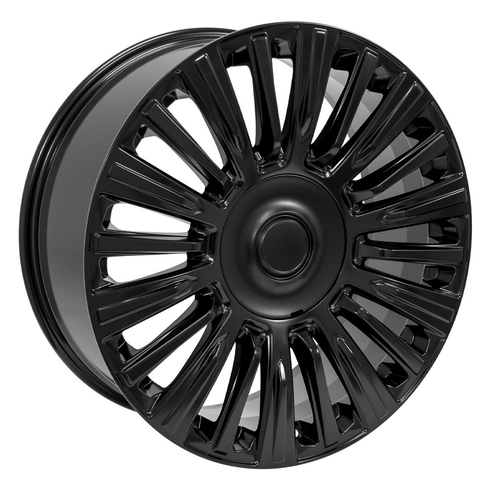 OE Wheels CA92-22090-6550-28B1 22" Replica fits Cadillac Escalade - Satin Black