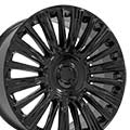 OE Wheels CA92-24100-6550-28B 24" Replica fits Cadillac Escalade - Black 24x10