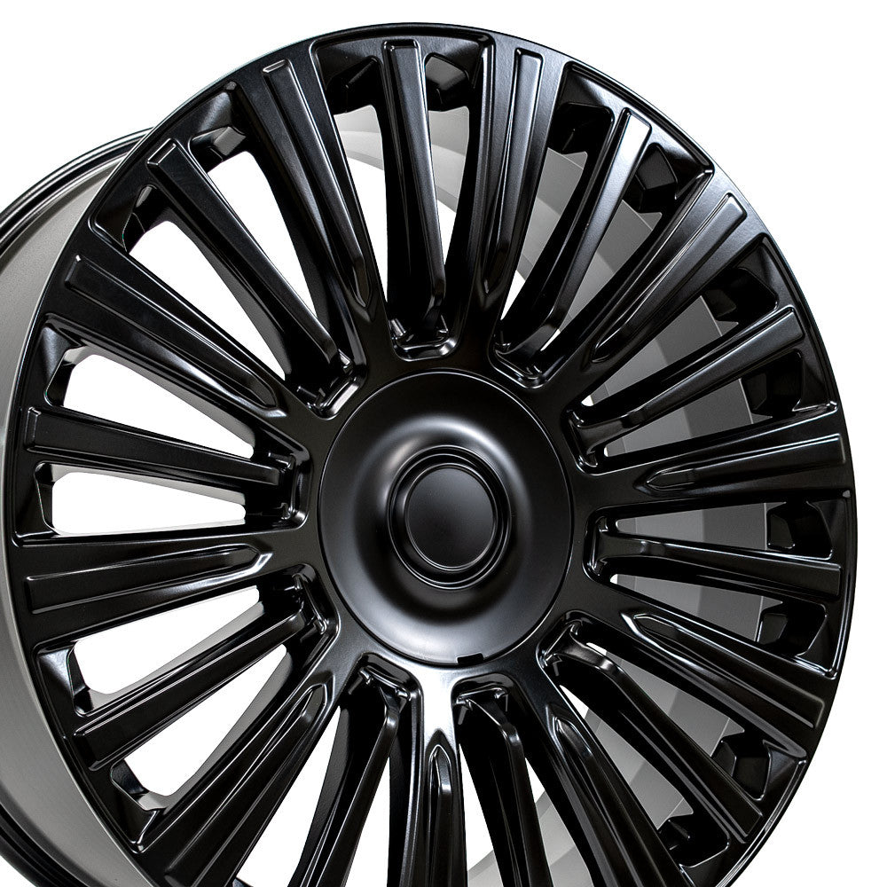 OE Wheels CA92-24100-6550-28B1 24" Replica fits Cadillac Escalade - Satin Black