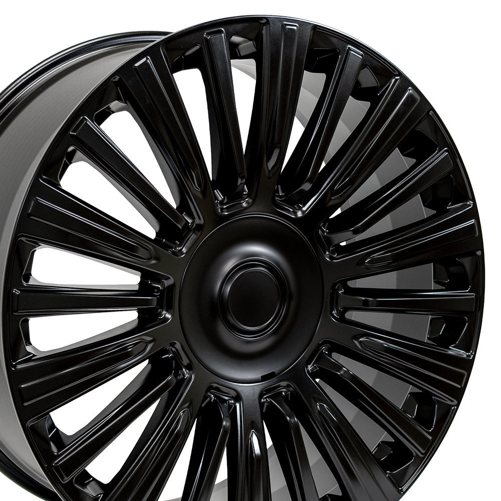 OE Wheels CA92-24100-6550-28B1 24" Replica fits Cadillac Escalade - Satin Black