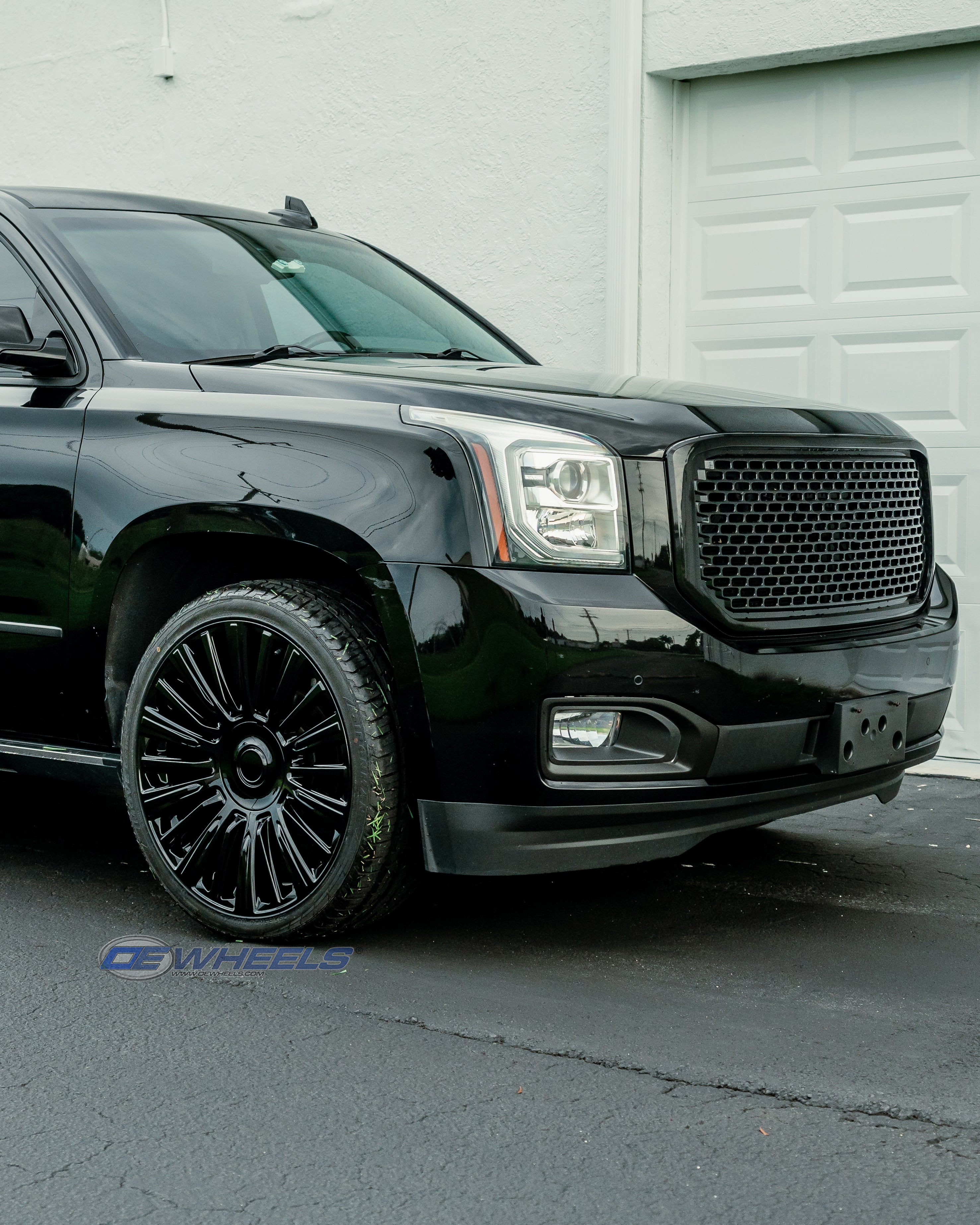 OE Wheels CA92-24100-6550-28B1 24" Replica fits Cadillac Escalade - Satin Black