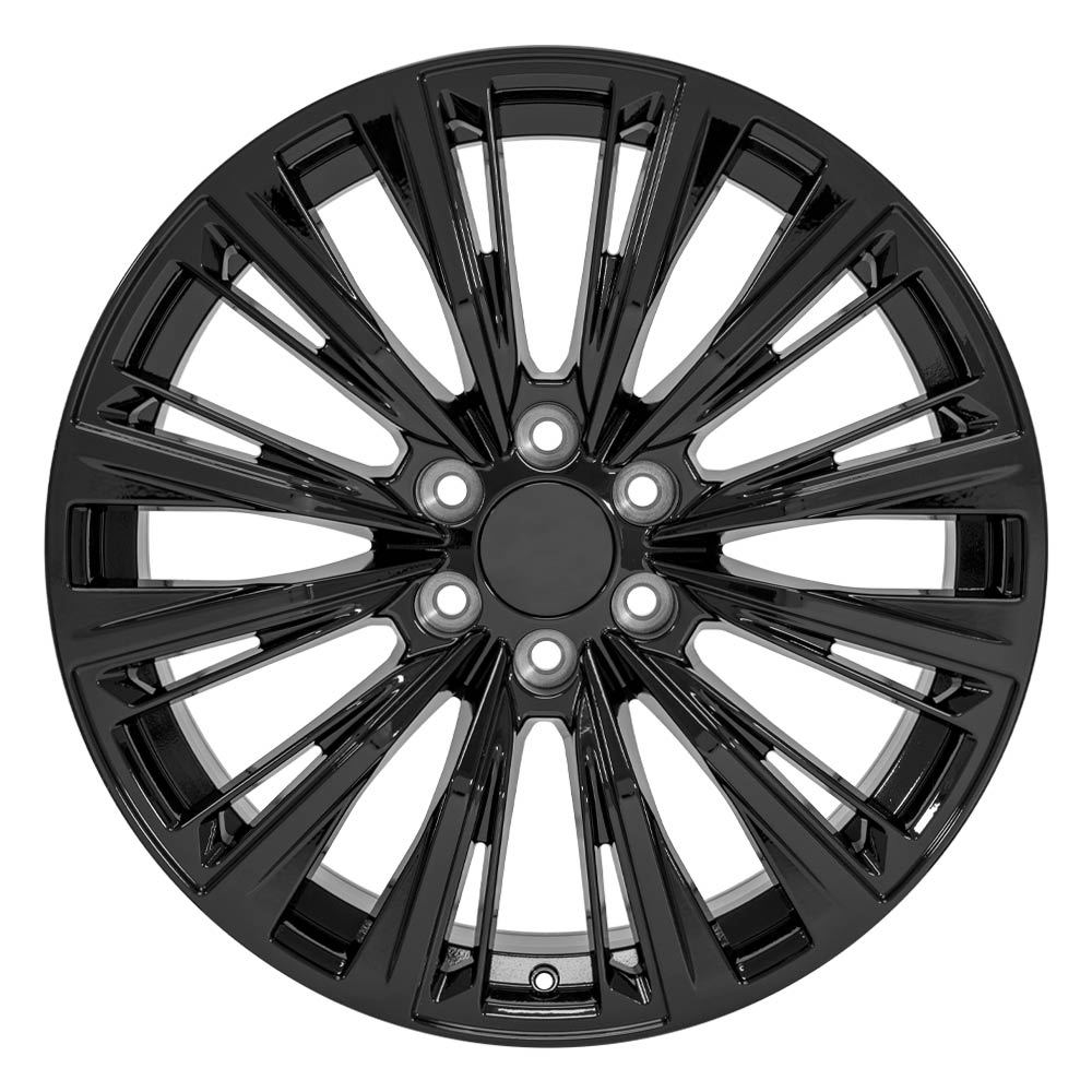 OE Wheels CA93-22090-6550-28B 22" Replica fits Cadillac Escalade Gloss Black