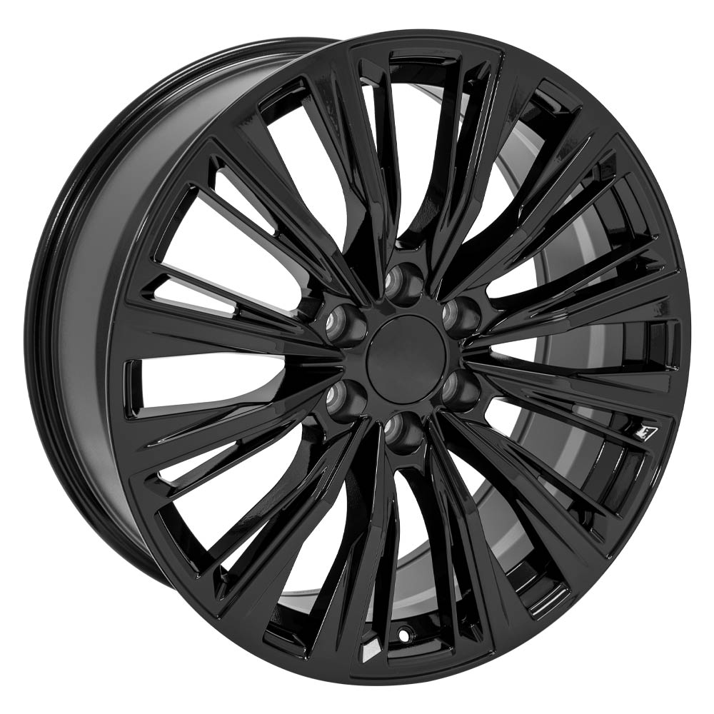 OE Wheels CA93-22090-6550-28B 22" Replica fits Cadillac Escalade Gloss Black