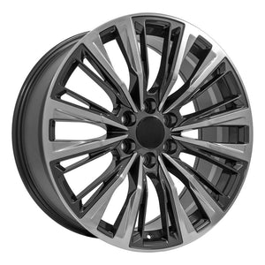 OE Wheels CA93-22090-6550-28PG 22" Replica fits Cadillac Escalade Gunmetal