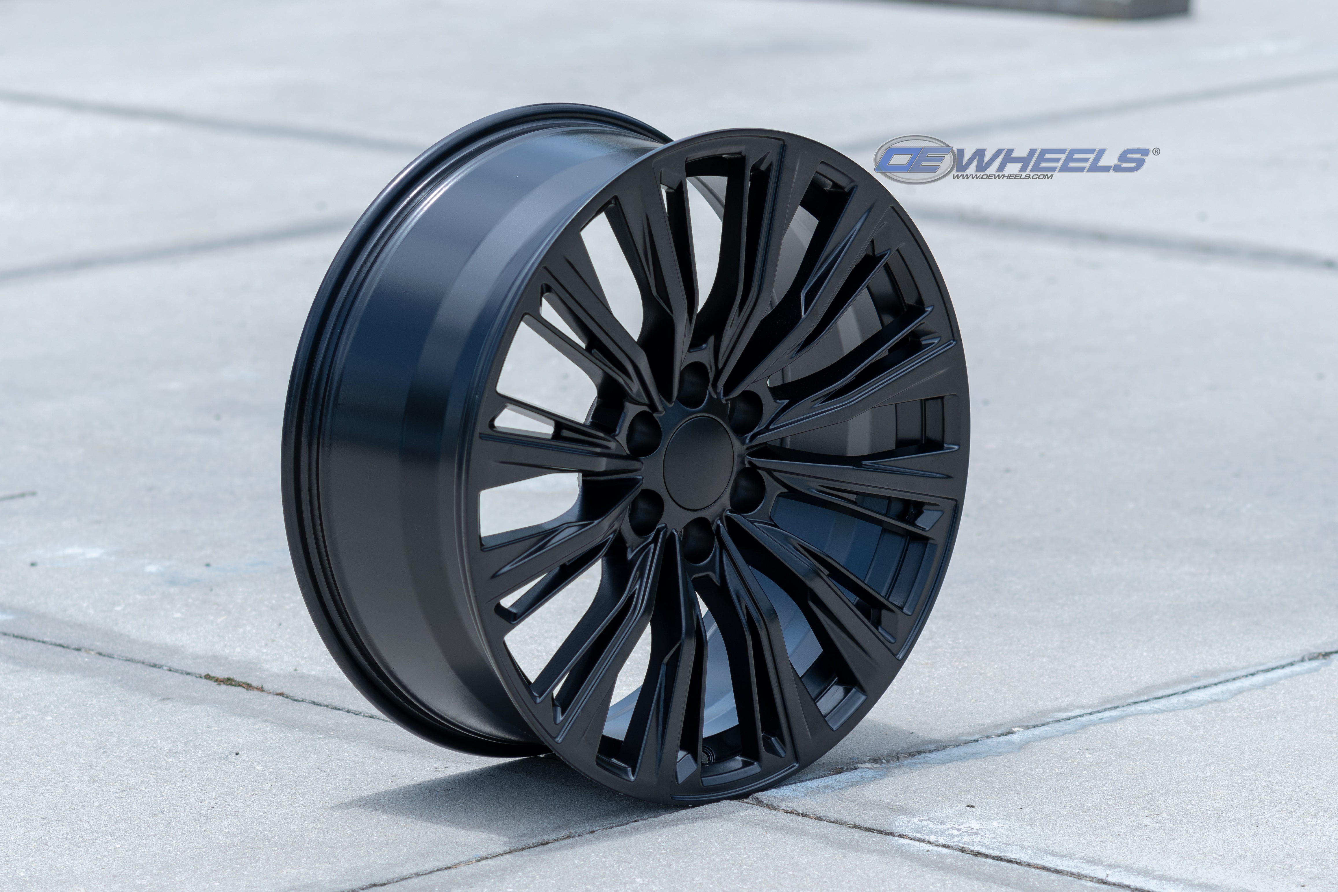 OE Wheels CA93-22090-6550-28B1 22" Replica fits Cadillac Escalade Satin Black