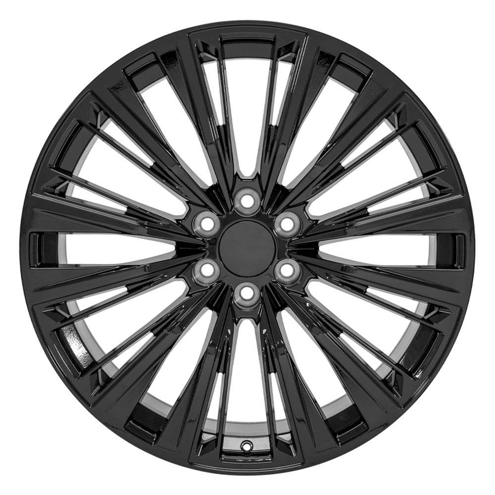 OE Wheels CA93-24100-6550-28B 24" Replica fits Cadillac Escalade Gloss Black