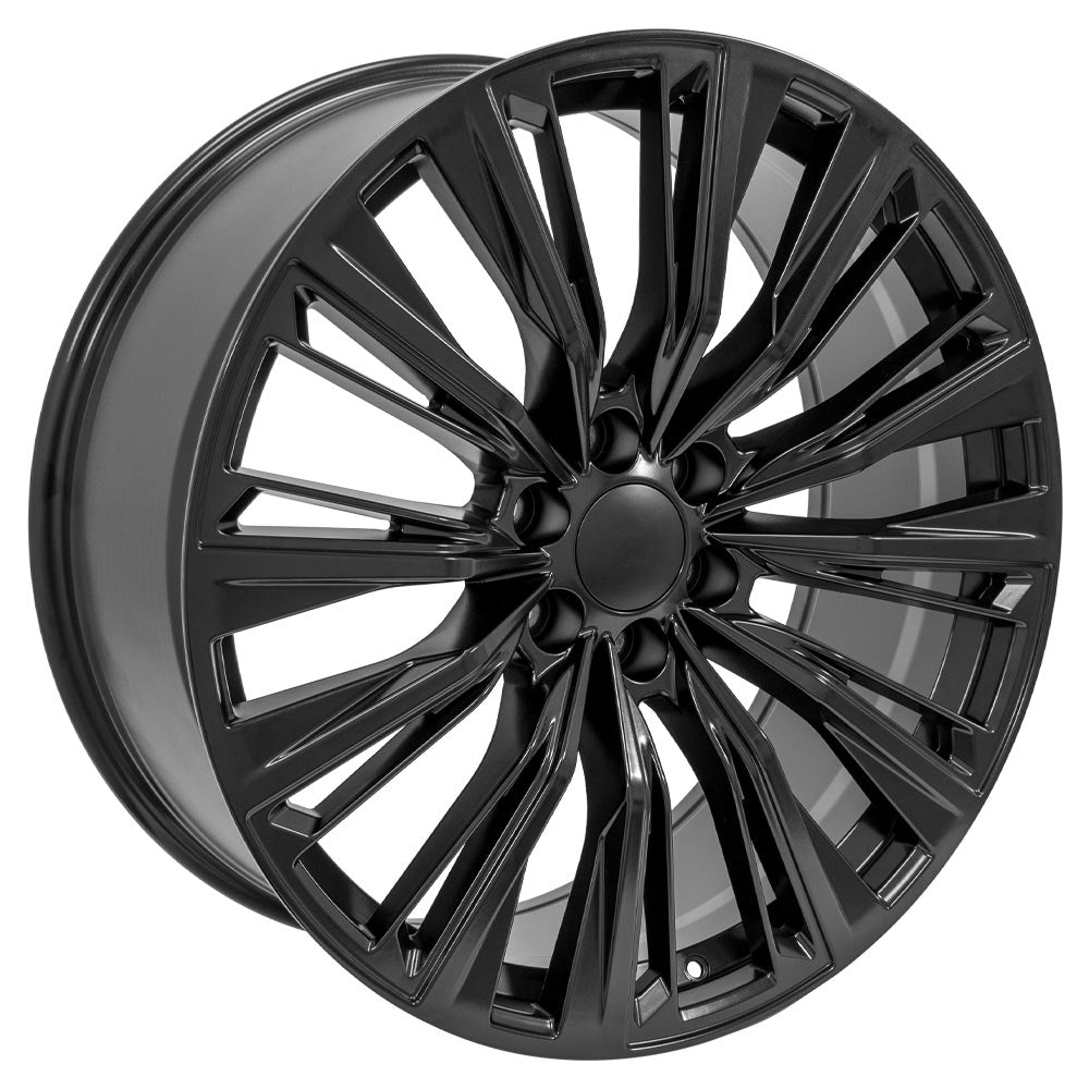 OE Wheels CA93-24100-6550-28B 24" Replica fits Cadillac Escalade Gloss Black