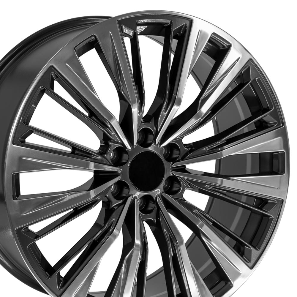 OE Wheels CA93-24100-6550-28PG 24" Replica fits Cadillac Escalade Gunmetal