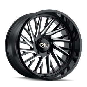 CALI OFF-ROAD 9114-22270BM CALI OFF-ROAD PURGE 9114 GLOSS BLACK MILLED 22X12