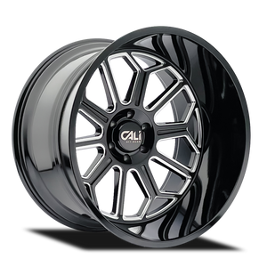 CALI OFF-ROAD 9117-2136BM CALI OFF-ROAD AUBURN 9117 GLOSS BLACK MILLED 20X10