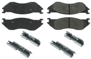 CENTRIC BRAKE PARTS 300.0897 Premium Semi-Metallic Br ake Pads with Shims and