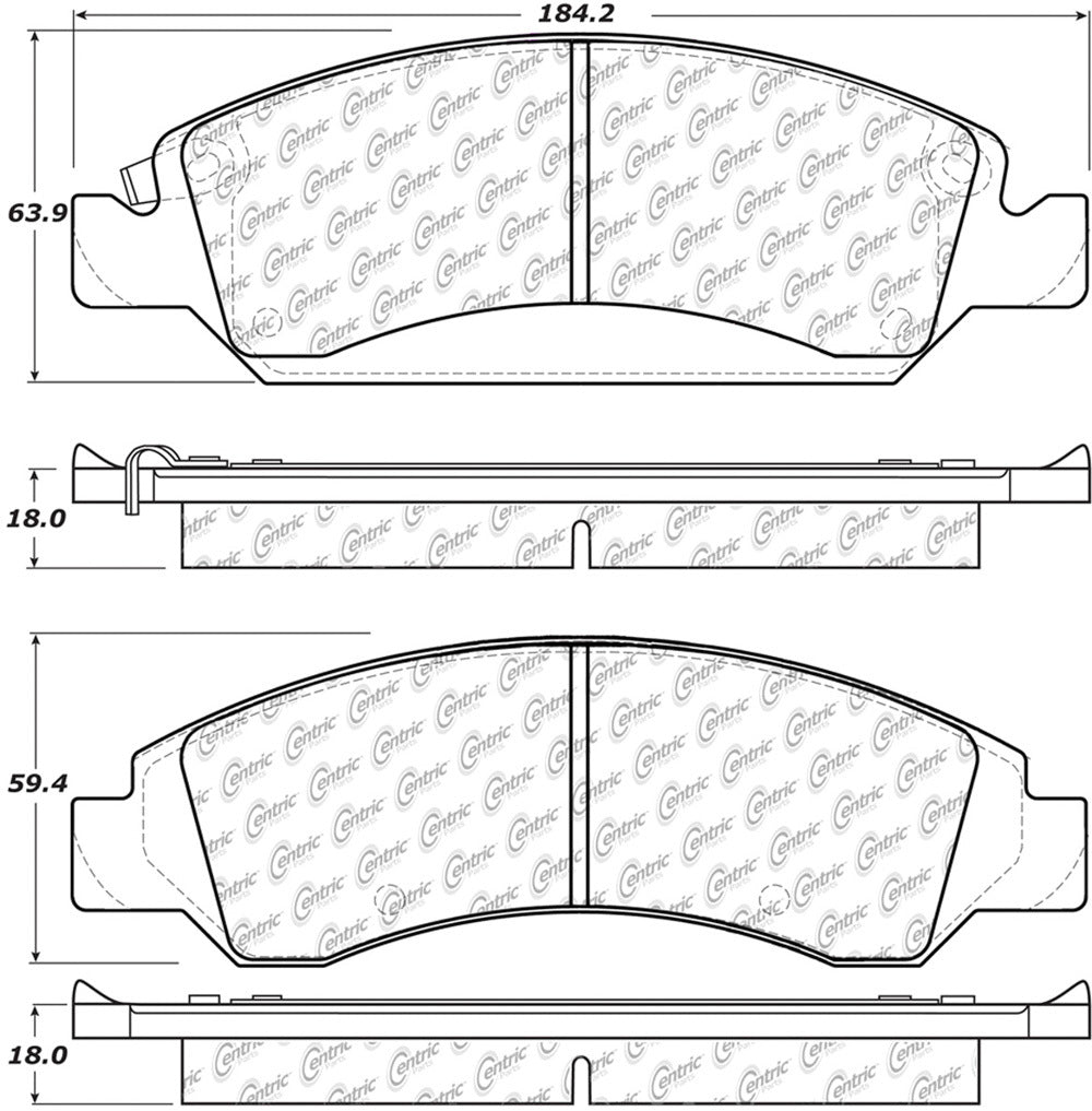 CENTRIC BRAKE PARTS 306.1363