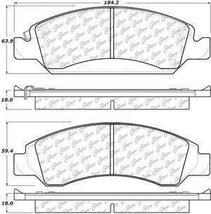 CENTRIC BRAKE PARTS 306.1363 Brk Pads W/Hrdwr