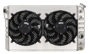 COLD CASE CHV719AK 84-90 fits Corvette Radiator w/ Dual 12in Fan Kit
