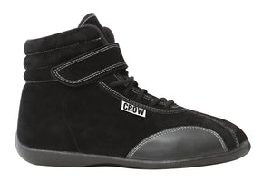 CROW SAFETY GEAR 22010BK Mid Top Shoes Black Youth Size 1