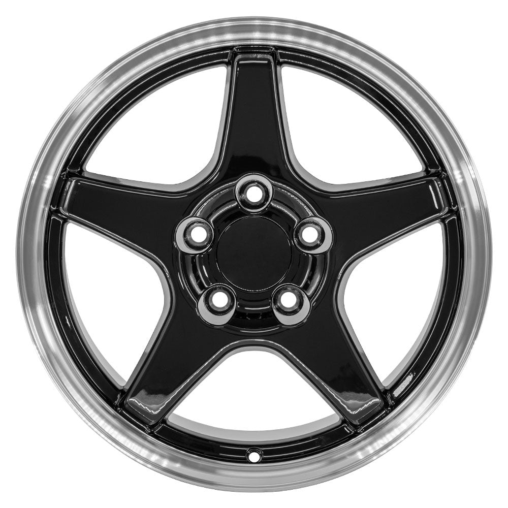 OE Wheels CV01-17095-5475-56BM 17" Replica fits Chevrolet Corvette ZR1 Black