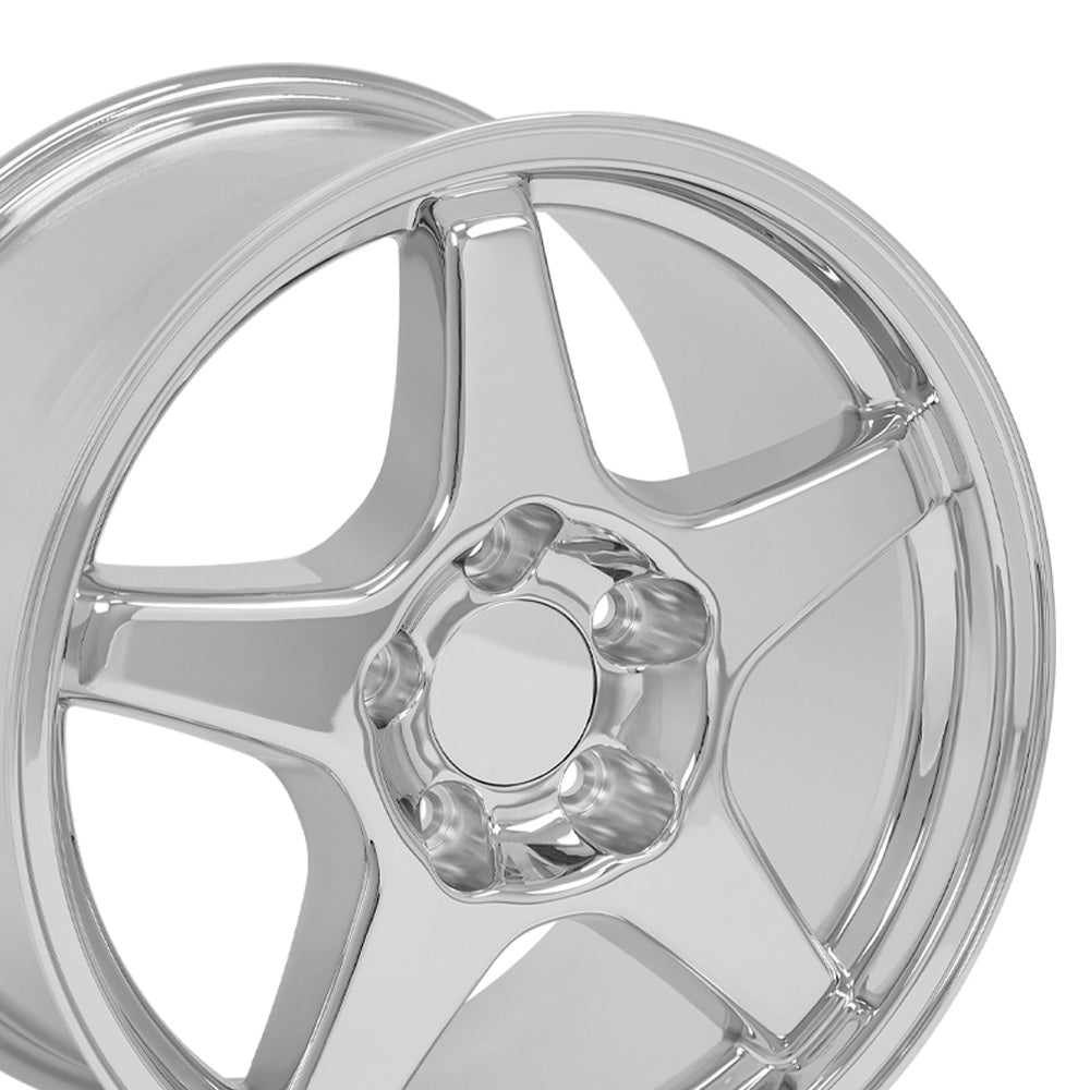OE Wheels CV01-17095-5475-56C 17" Replica fits Chevrolet Corvette ZR1 Chrome