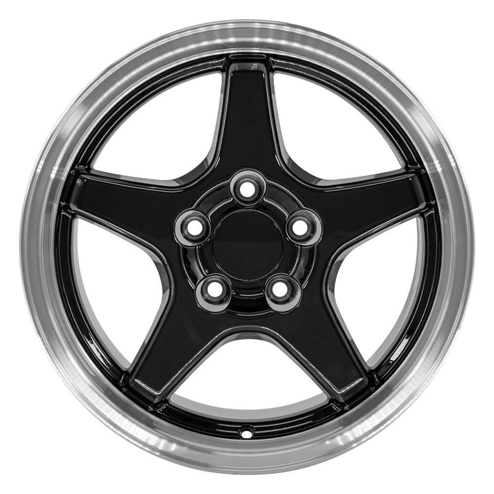 OE Wheels CV01-17110-5475-50BM 17" Replica fits Chevrolet Corvette ZR1 Black
