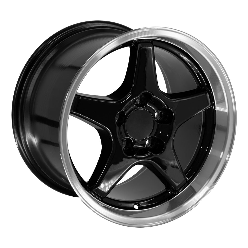OE Wheels CV01-17110-5475-50BM 17" Replica fits Chevrolet Corvette ZR1 Black