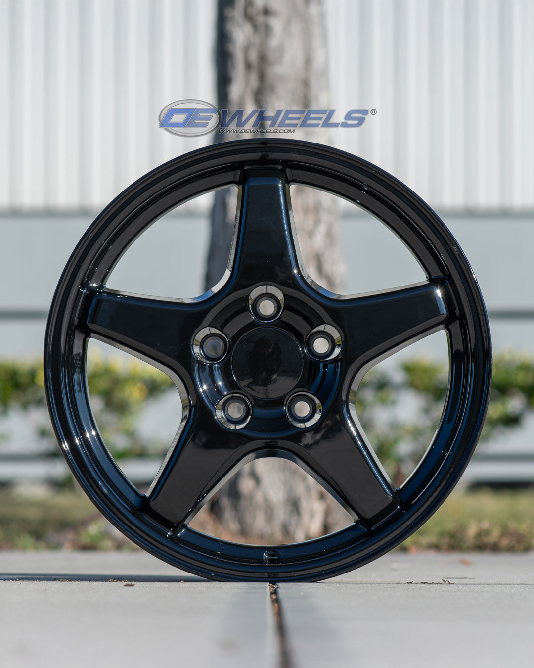 OE Wheels CV01-17095-5475-56B 17" Replica fits Chevrolet Corvette ZR1 Gloss Blk