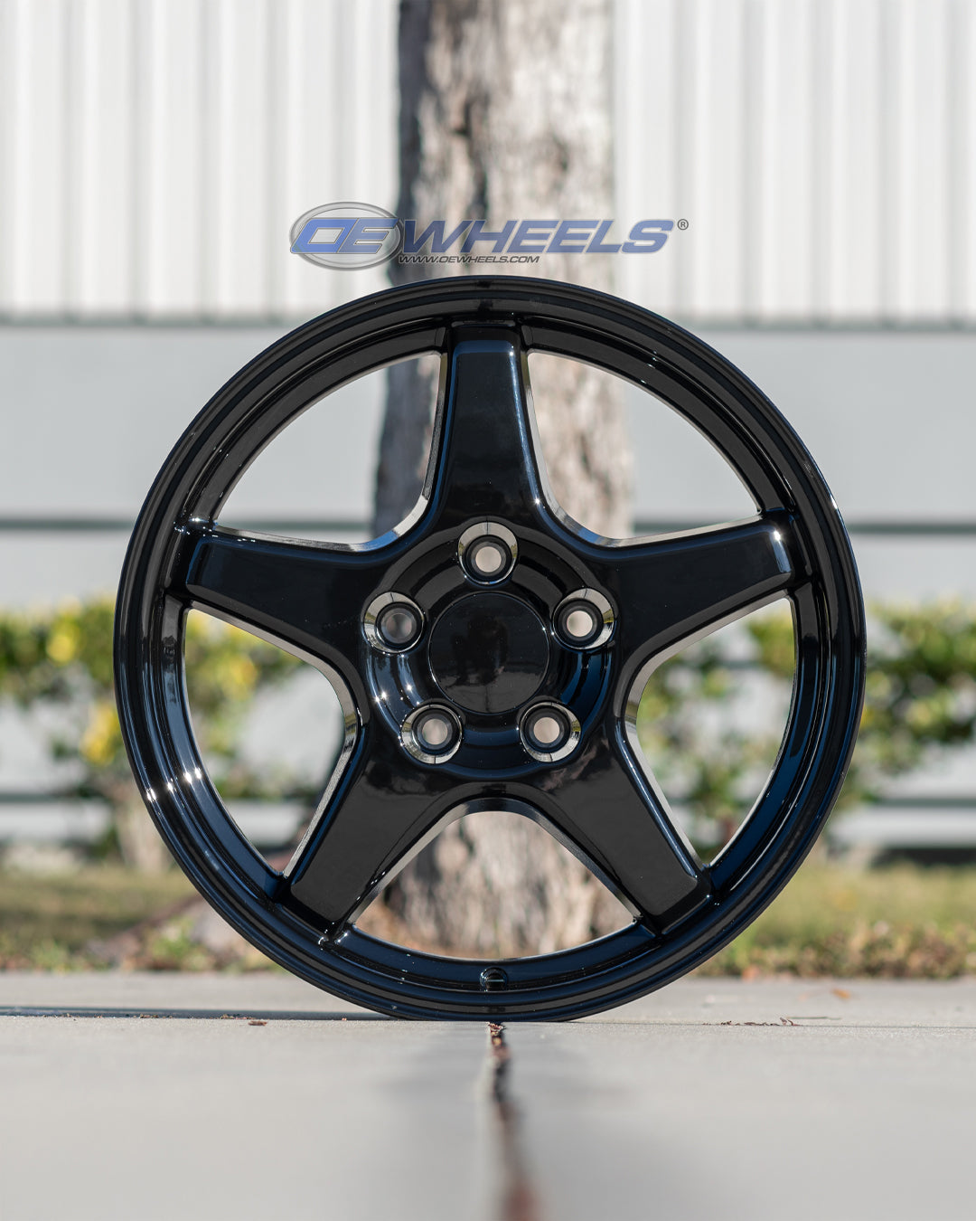 OE Wheels CV01-17095-5475-56B 17" Replica fits Chevrolet Corvette ZR1 Gloss Blk