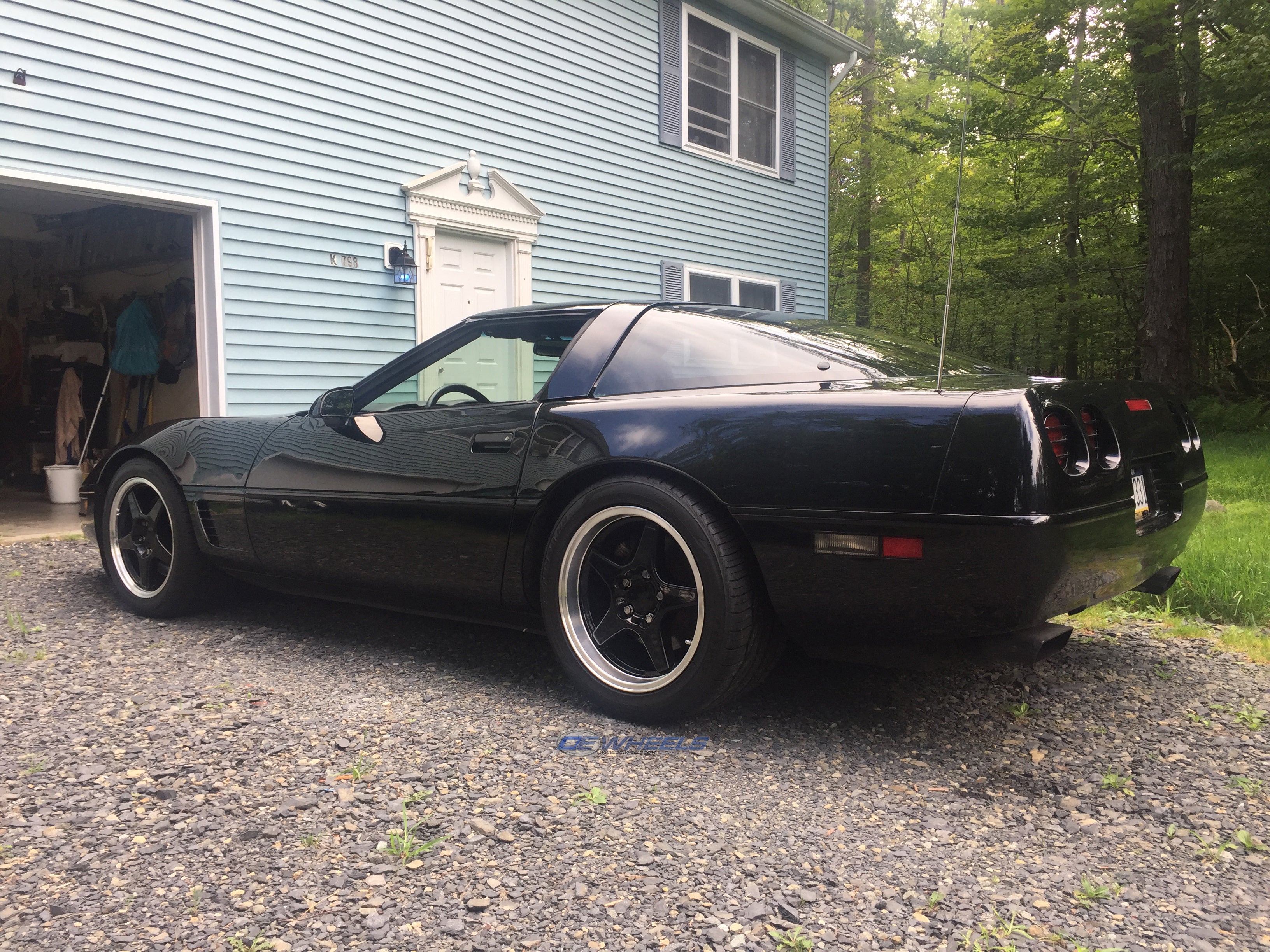 OE Wheels CV01-17095-5475-56BM 17" Replica fits Chevrolet Corvette ZR1 Black